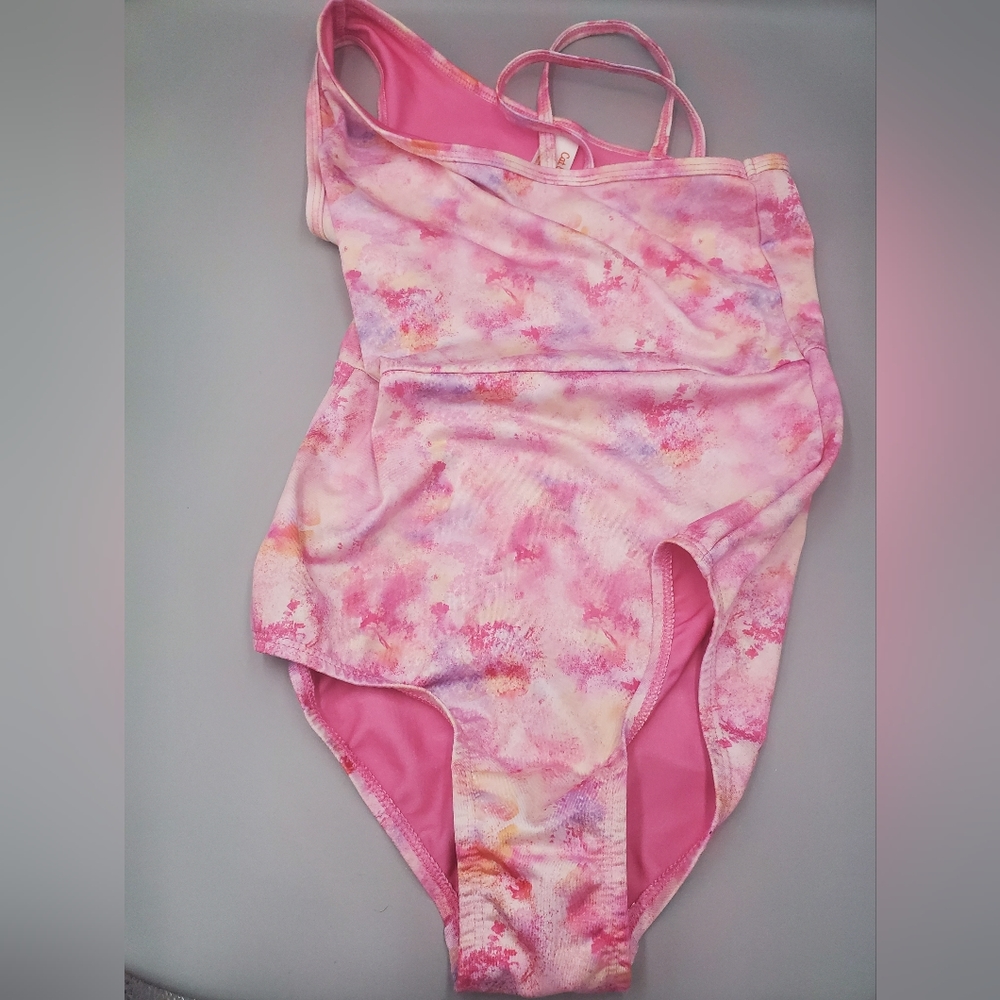 *Size 10/12* Cat & Jack* 1 piece pink bathing suit*